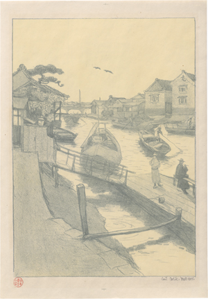 Lot 7035, Auction  125, Orlik, Emil, Wasserstraße in Tokio (Landungsplatz in Tokio)