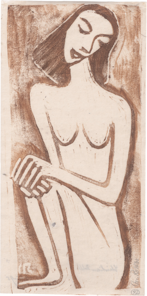 Lot 7072, Auction  125, Rohlfs, Christian, Hockender weiblicher Akt