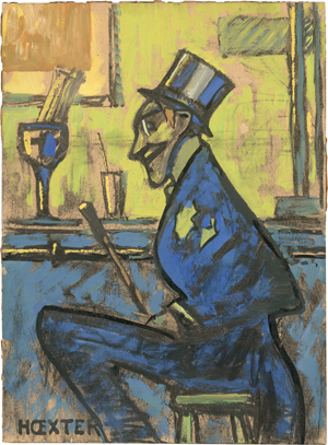 Lot 7102, Auction  125, Hoexter, John, Herr mit Zylinder an der Bar