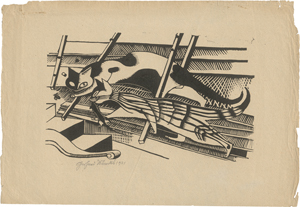 Lot 7109, Auction  125, Marcks, Gerhard, Die Katzen (auch: Katzen im Dachboden)