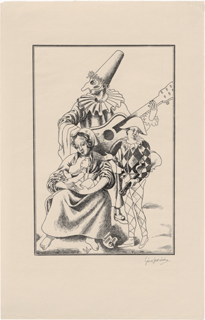 Lot 7137, Auction  125, Severini, Gino, Die Familie des Harlekin