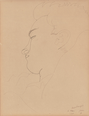 Lot 7168, Auction  125, Cocteau, Jean, Jean Desbordes endormi