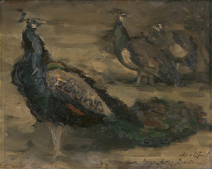 Lot 7178, Auction  125, König, Leo von, Pfauen / Tiere am Bauernhof