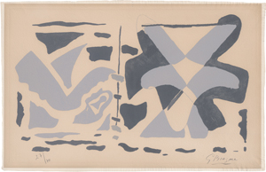 Lot 7205, Auction  125, Braque, Georges, Fenetre II: Oiseaux gris