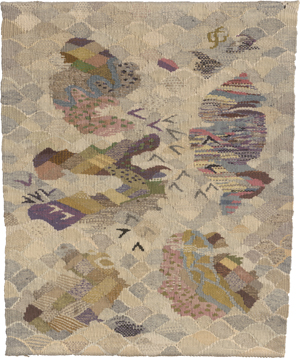 Lot 7236, Auction  125, Stölzl, Gunta, Der Blick aus dem Flugzeug. Gobelin