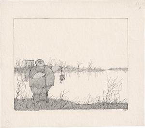 Lot 7298, Auction  125, Flora, Paul, Old Hemingway in den Lagunen