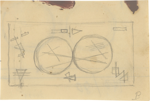 Lot 8011, Auction  125, Bauer, Rudolf, Prison Drawing (Geometrische Komposition)