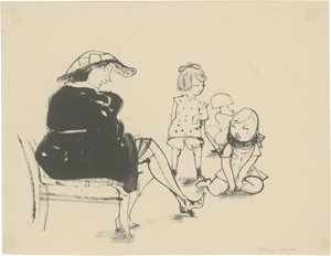 Lot 8060, Auction  125, Hegenbarth, Josef, Frau und Kinder