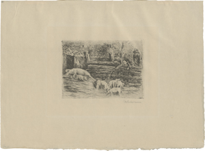 Lot 8102, Auction  125, Liebermann, Max, Ferkelchen