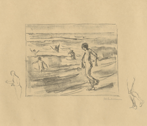 Lot 8104, Auction  125, Liebermann, Max, Badende Jungen