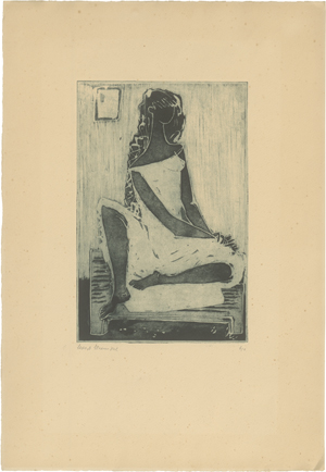 Lot 8410, Auction  125, Strempel, Horst, Sitzende vor einem Spiegel; Stehendes Mädchen mit Torso