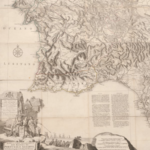 Lot 112, Auction  126, Jeffreys, Thomas, Mappa ou carta geographica dos reinos de Portugal e Algarve