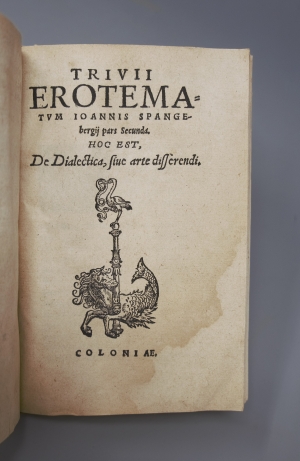 Los 1193 - Spangenberg, Johannes - Trivii erotematum  - 2 - thumb