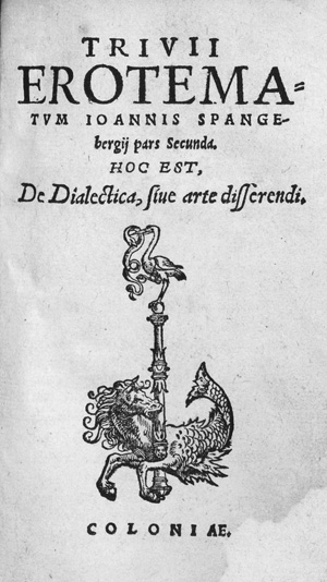 Lot 1193, Auction  126, Spangenberg, Johannes, Trivii erotematum 