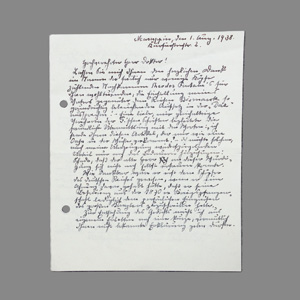 Lot 2518, Auction  126, Fontane, Friedrich, Brief an einen Fontane-Forscher. 1938