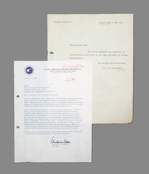 Lot 2554, Auction  126, Braun, Wernher von, Brief an einen Maler in Berlin. Mit Beigabe. 1968