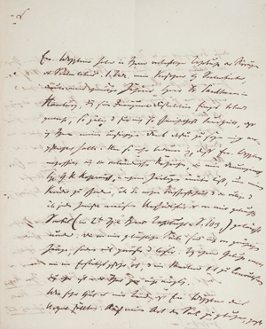 Lot 2559, Auction  126, Horn, Ernst, Brief an einen Professor der "psychiatrischen Heilkunde". 1818