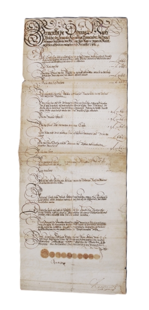 Los 2591 - Krain, Herzogtum - Kaiserliche Zoll-Verordnung für St. Johannes bei Tybein in Krain. 1644 - 3 - thumb