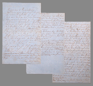 Lot 2596, Auction  126, Morgenstern, Lina, Brief und Manuskript über ein Kinderfest. 1863