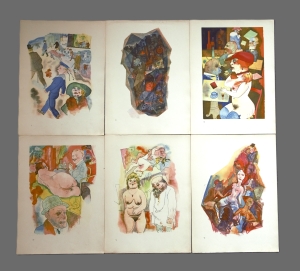 Los 3142 - Grosz, George - Ecce Homo. Sechzehn Aquarelle. Berlin, Malik, 1923 - 1 - thumb