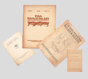 Lot 3143, Auction  126, Grosz, George, Konvolut von 4 Broschüren. 1920-1947