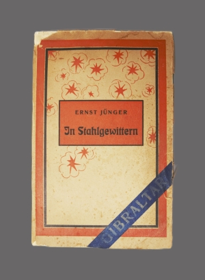 Los 3191 - Jünger, Ernst - In Stahlgewittern. Hannover, Selbstverlag, 1920. - Erste Ausgabe der ersten selbständigen Veröffentlichung Jüngers. - Einband mit "Gibraltar"-Inschrift - 1 - thumb
