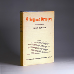 Lot 3197, Auction  126, Jünger, Ernst, Krieg und Krieger. Berlin 1930. - Erste Ausgabe
