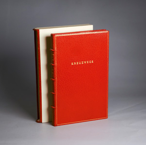 Lot 3262, Auction  126, Jünger, Friedrich Georg, Kreuzwege. OMaroquin. Olten 1960. - Erste Ausgabe. - 30 Exemplare, mit eigenh. Textzitat des Autors