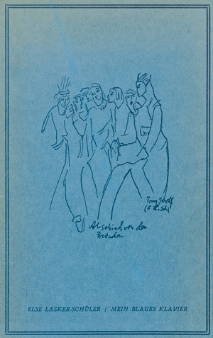 Lot 3293, Auction  126, Lasker-Schüler, Else, Mein blaues Klavier. Jerusalem 1943