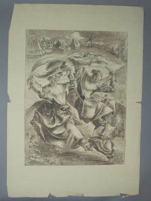 Los 3393 - Voigt, Marie Elisabeth - Acht Zeichnungen zu Löns Wehrwolf - 8 - thumb