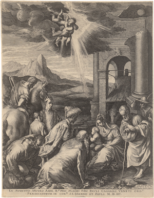 Lot 5226, Auction  126, Sadeler I, Raphael, Die Anbetung der Könige