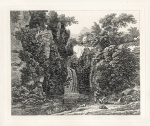 Lot 5407, Auction  126, Reinhart, Johann Christian, Vier Blatt Kleine Landschaften