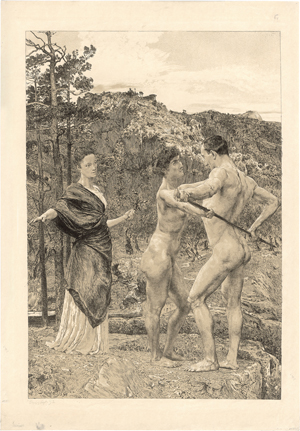 Lot 5425, Auction  126, Greiner, Otto, Herkules am Scheideweg