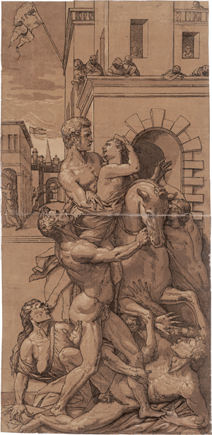 Lot 5484, Auction  126, Andreani, Andrea, Der Raub der Sabinerinnen