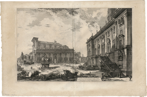 Lot 5657, Auction  126, Piranesi, Giovanni Battista, Veduta della Piazza del Campidoglio