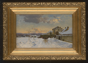 Los 6125 - Schuster, Rudolf Heinrich - Wintertag in Görz (Gorizia) mit Blick auf die Julischen Alpen - 1 - thumb