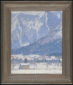 Los 6216 - Lehmann, Gustav - Dorf in winterlicher Vorgebirgslandschaft - 1 - thumb