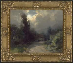 Los 6218 - Cachoud, François Charles - Häuschen in den Savoyen bei Vollmond - 1 - thumb