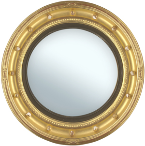 Lot 6256, Auction  126, Spiegelrahmen, Konvex-Spiegel im Regency-Stil, Englisch 19. Jh.