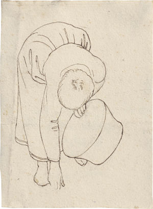 Lot 6655, Auction  126, Overbeck, Friedrich, Figurenstudie zur Mannalese