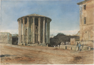 Los 6701 - Alt, Rudolf von - Der Tempel der Vesta auf dem Forum Boarium in Rom - 0 - thumb