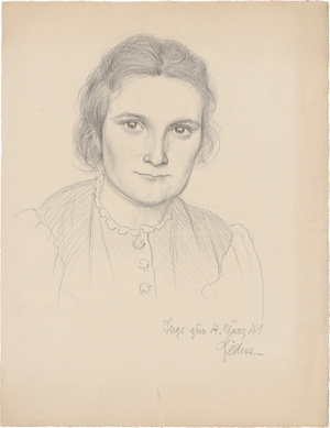 Lot 6754, Auction  126, Fidus, Bildnis Ingeborg Nebel