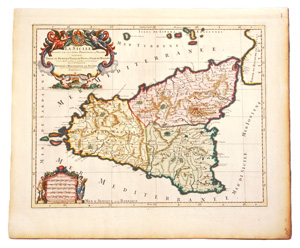 Lot 154, Auction  127, Jaillot, Alexis Hubert, La Sicilie divisée en ses trois Provinces ou Valées