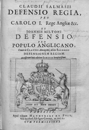 Los 157 - Saumaise, Claude und Karl I. von England - Defensio regia, pro Carolo I. rege Angliae - 0 - thumb