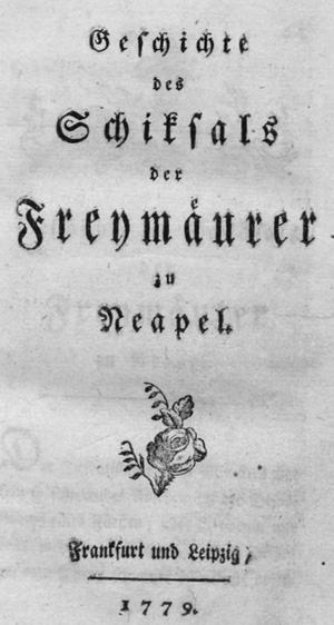Los 433 - Werthes, Friedrich August Clemens - Geschichte des Schiksals der Freymäurer zu Neapel - 1 - thumb