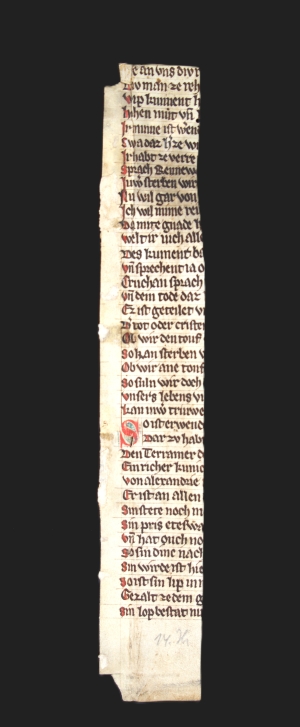 Los 1004 - Rennewart-Fragment - Fragment einer deutschen Handschrift auf Pergament.  - 1 - thumb