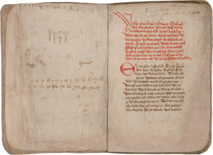 Katechetische Sammelhandschrift, Deutsche Handschrift auf Papier. Südwestdeutschland um 1400