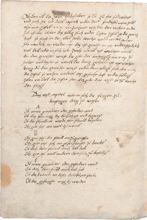 Lot 1025, Auction  127, Geomantia, Eyn kunst des warsagens. Deutsche Handschrift auf Papier. Süddeutschland, frühe Mitte des 16. Jahrhundert