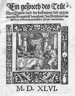 Los 1122 - Ein gesprech - des Teutschen Lands und der Hoffnung - 0 - thumb