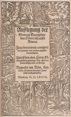 Los 1161 - Mathesius, Johannes - Postilla. Das ist Außlegung der Sontags und fürnembsten Fest Evangelien uber das gantze jar - 1 - thumb